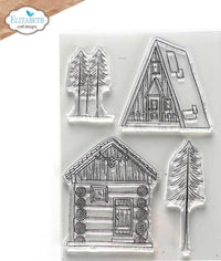 Elizabeth Craft Designs Cabin Love-stempelset