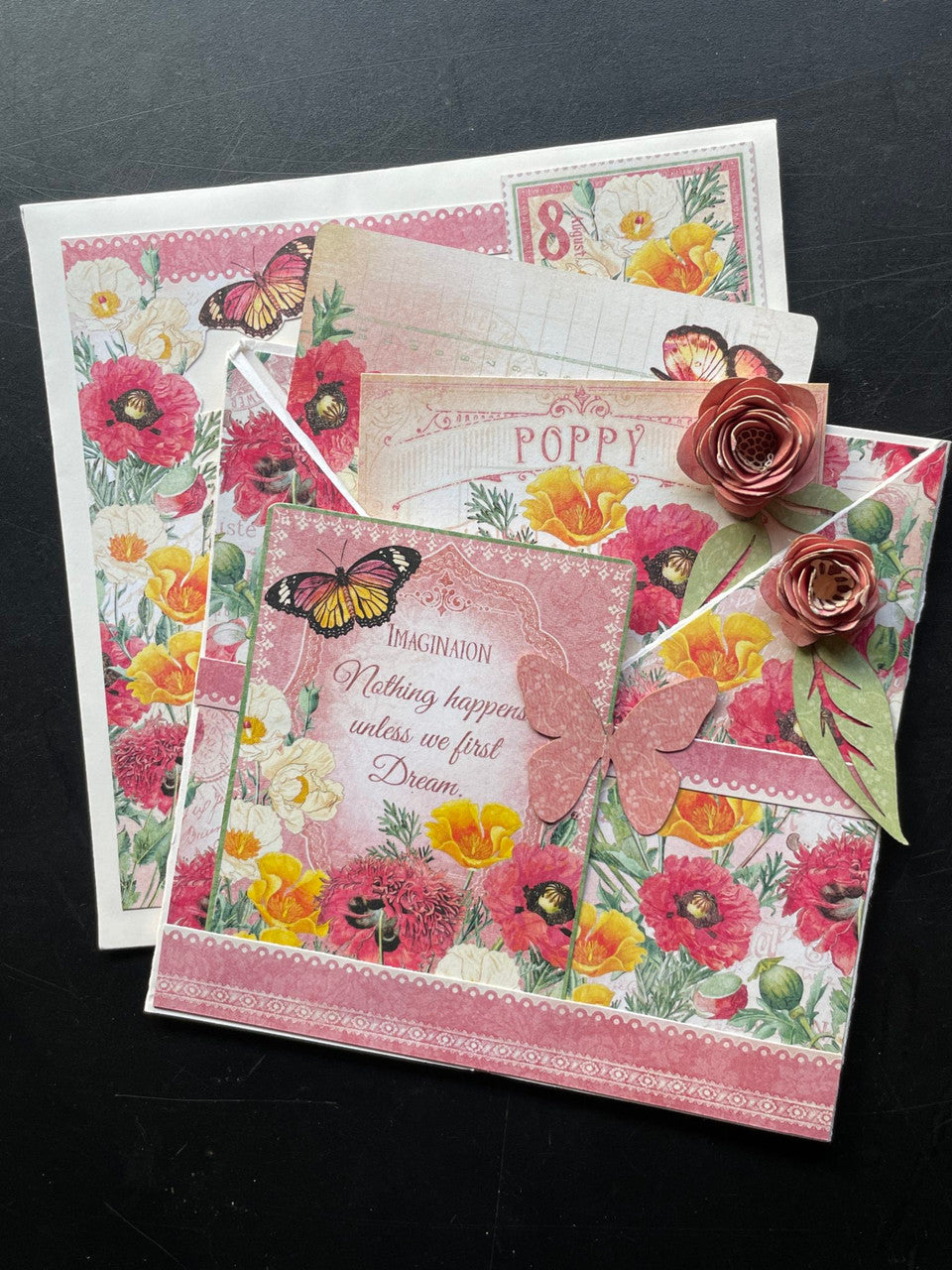 Graphic 45 Flower Market Floral Pocket Card Set Monthly Project (Volume 1/20230)