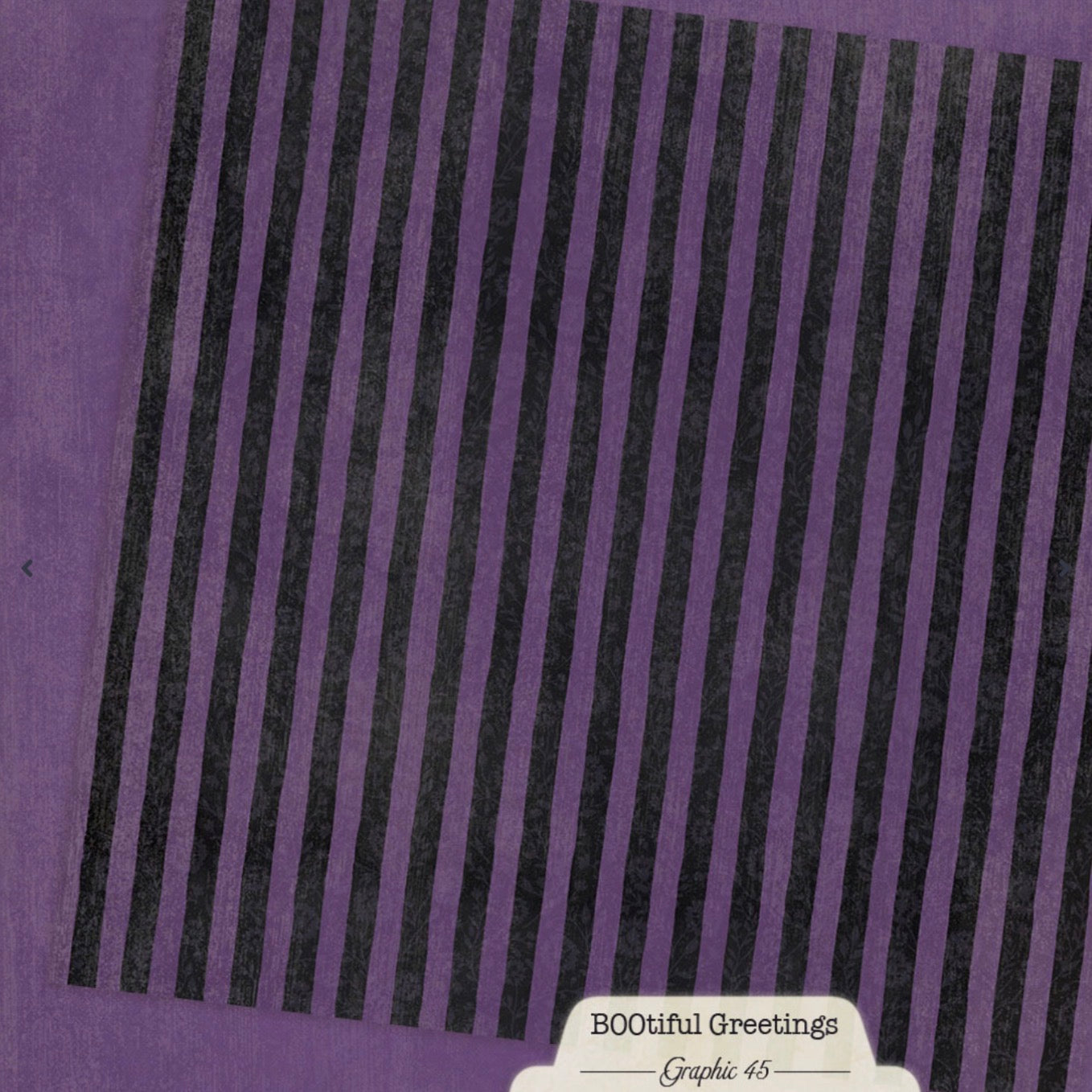 Graphic 45 BOOtiful Greetings 12” x 12” Plaids, Stripes & Solids Pack
