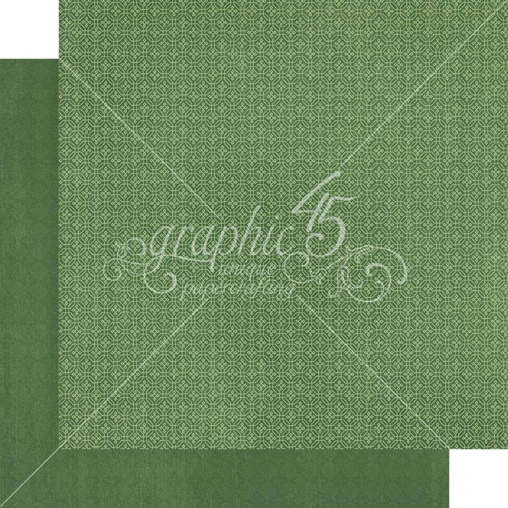 Graphic 45 Blossom 12” x 12”  Patterns and Solids Paper Pad