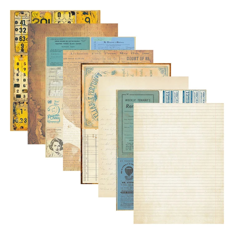 Keepsake Studio Reminiscence Book 10 Patterned Cardstock by Esther Glas