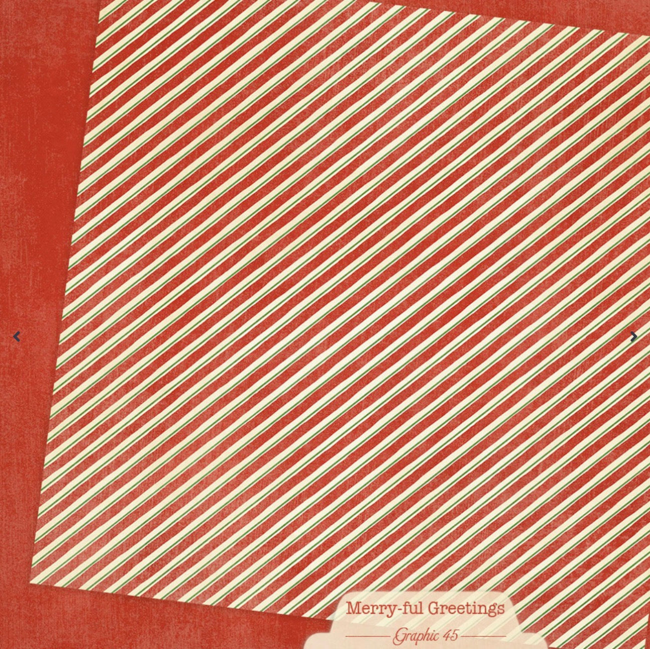 Graphic 45 Merry-ful Greetings 12” x 12” Plaids, Stripes & Solids Pack
