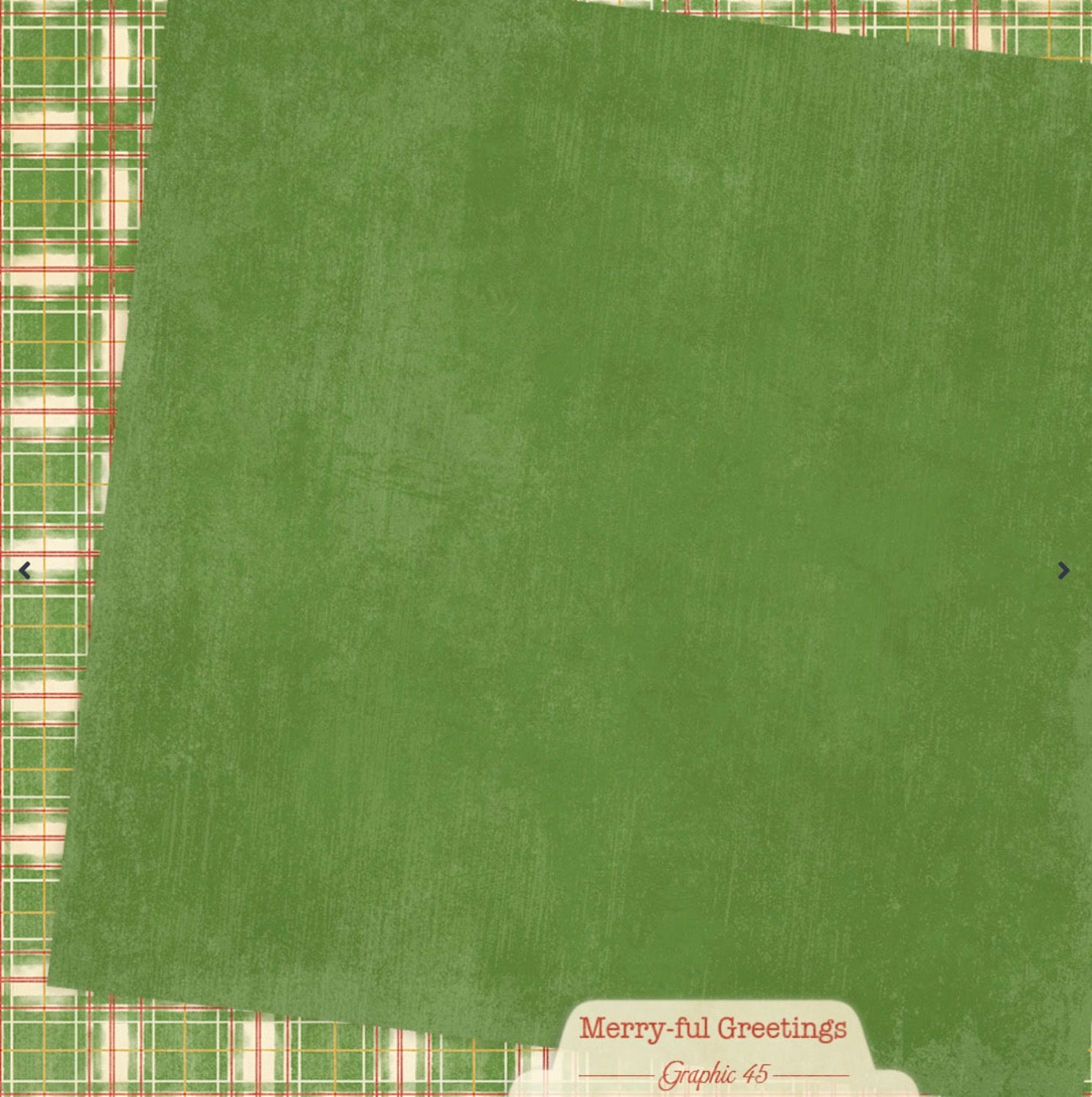 Graphic 45 Merry-ful Greetings 12” x 12” Plaids, Stripes & Solids Pack
