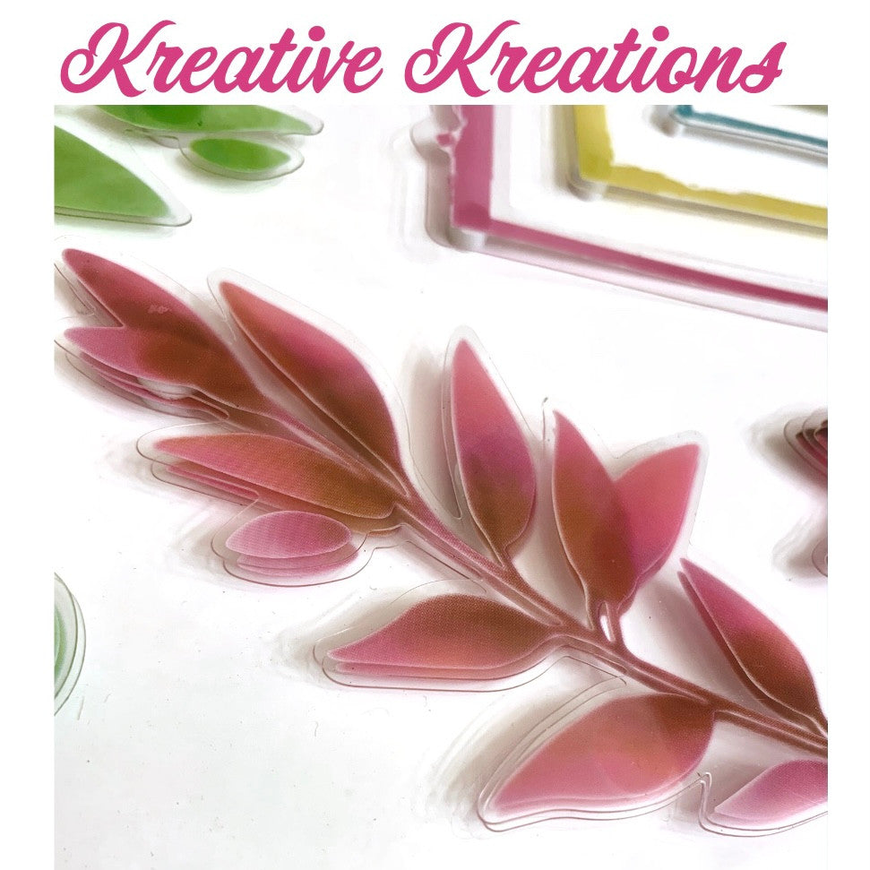 Kreative Kreations Acuarela Daydream - Colección Primavera Juego de adornos en capas de 12" x 12"