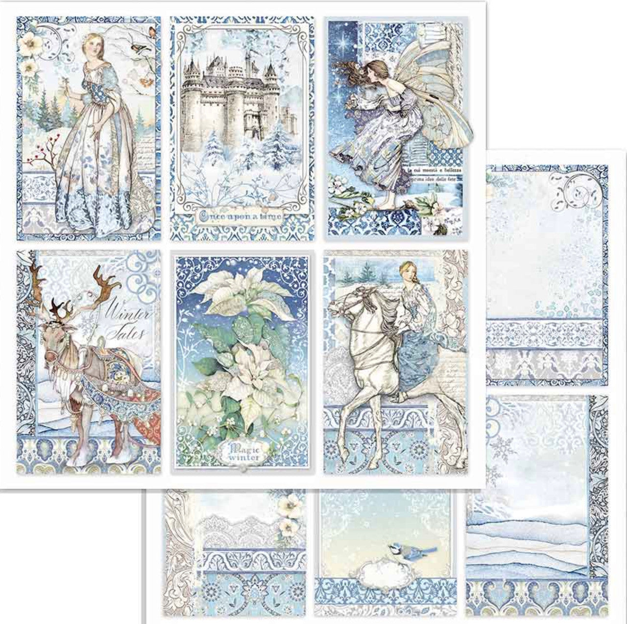Paquete de papel Stamperia Winter Tales 12" x 12"