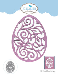 Elizabeth Craft Designs Elegant Easter Eggs Large Metal Die Set