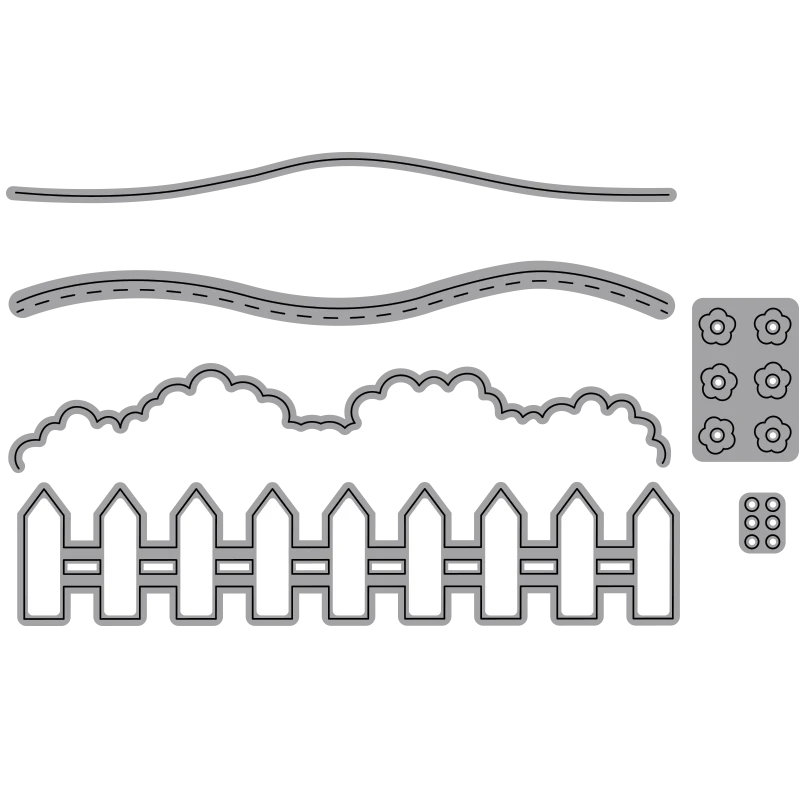 Elizabeth Craft Designs Adventure Edges 2 Metal Die Set