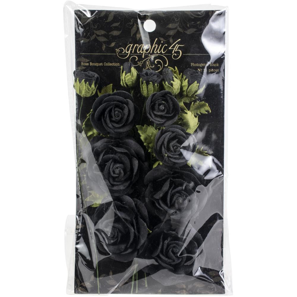 Graphic 45 Photogenic Black Rose Bouquet Collection