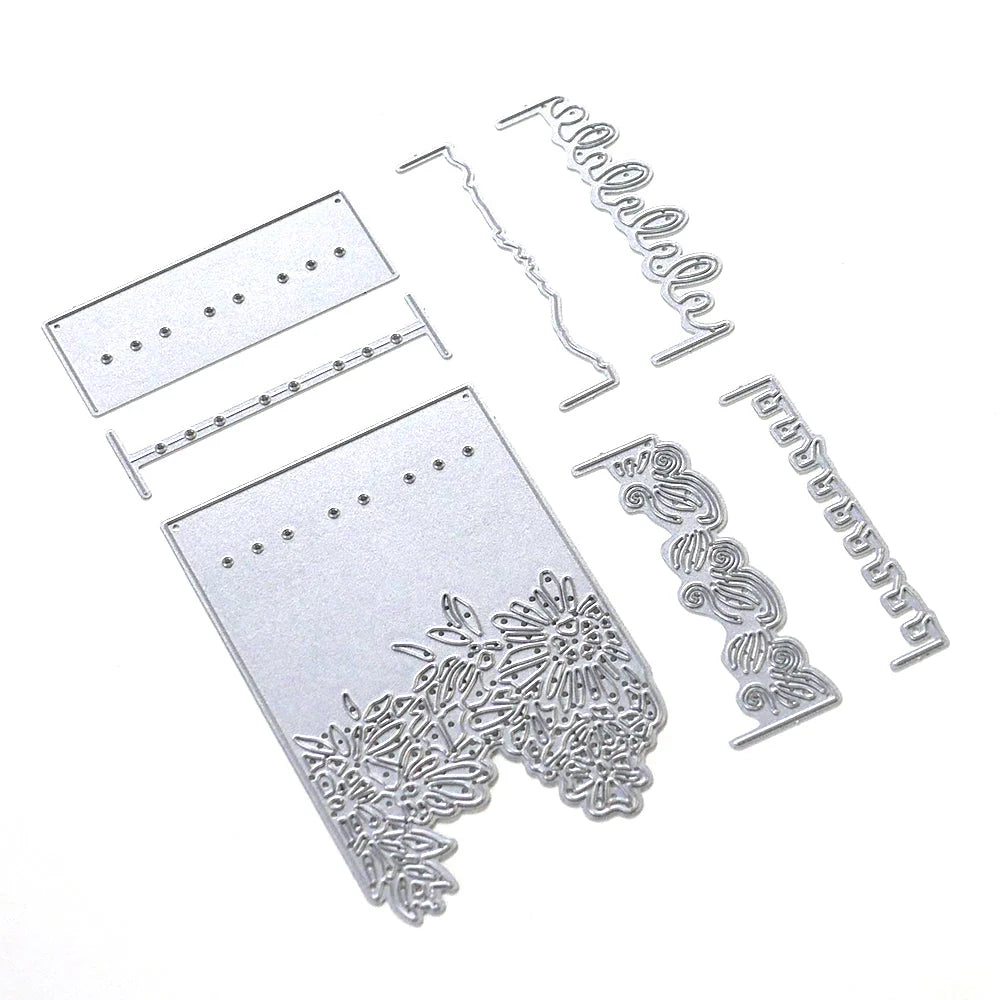 Elizabeth Craft Designs Junk Journal Extras Metal Die Set