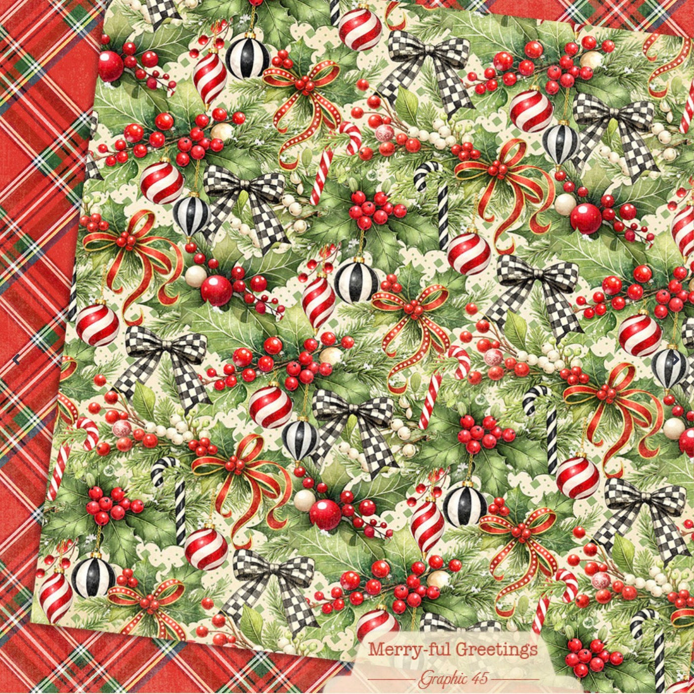 Graphic 45 Merry-ful Greetings 12” x 12” Collection Pack