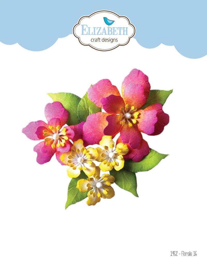 Elizabeth Craft Designs Juego de 16 troqueles florales