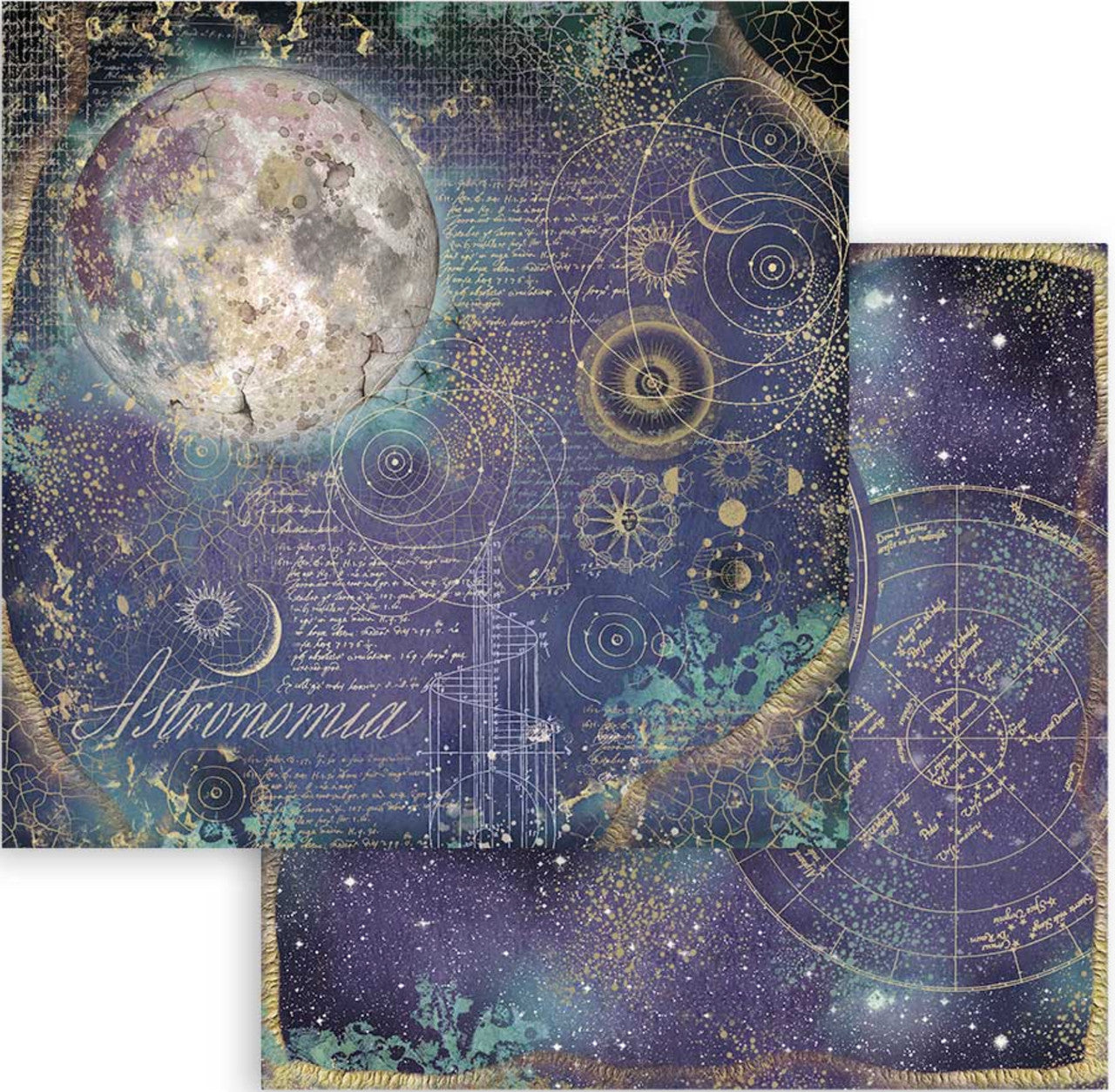 Colección Stamperia - Colección de papel Cosmos Infinity de 12" x 12"