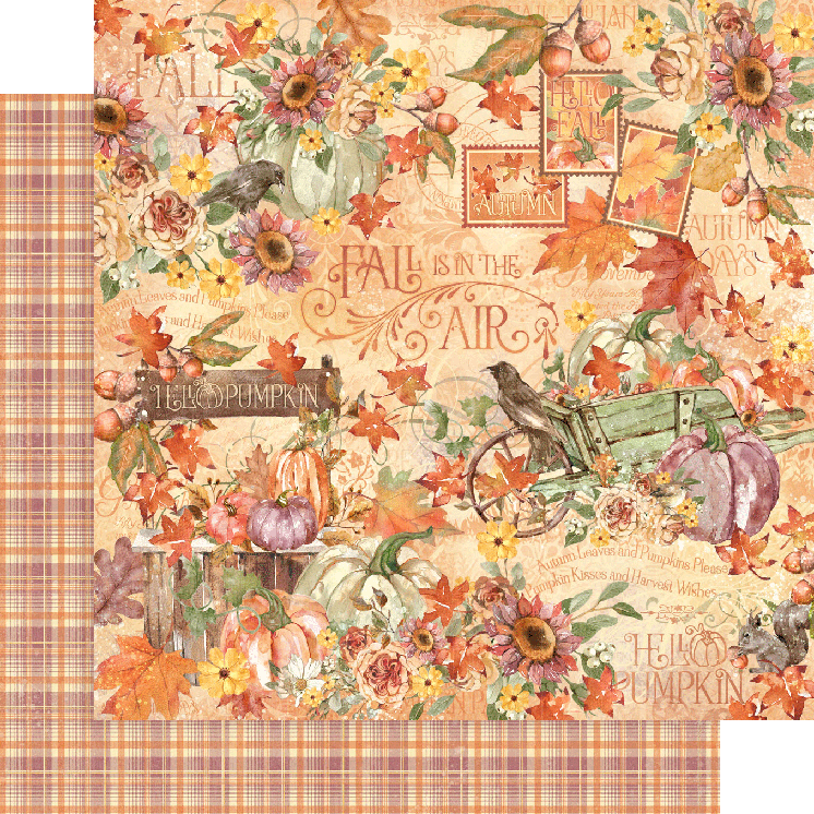 Graphic 45 Hello Pumpkin 12x12 Collection Pack with Stickers