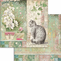 Stamperia Orchids & Cats 12” x 12” Paper Pack