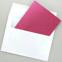 Paper Accents 5 x 7 in. Blank Card & Envelopes 12 pc. Glitter Rose