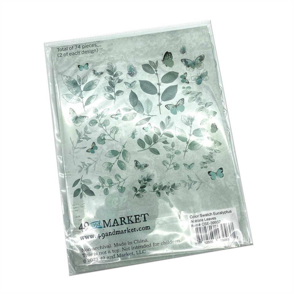 49 y Market Color Swatch Hojas de acetato de eucalipto