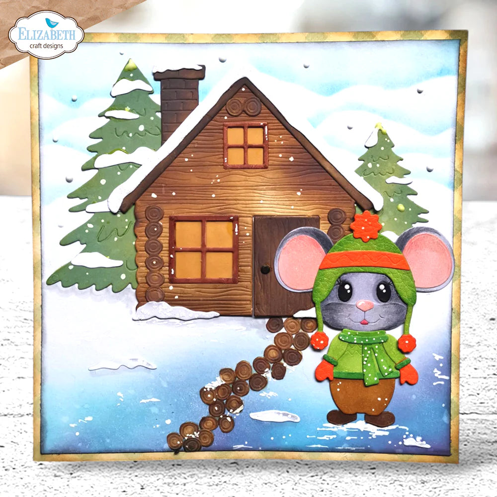 Elizabeth Craft Designs Cabin Metal Die Set