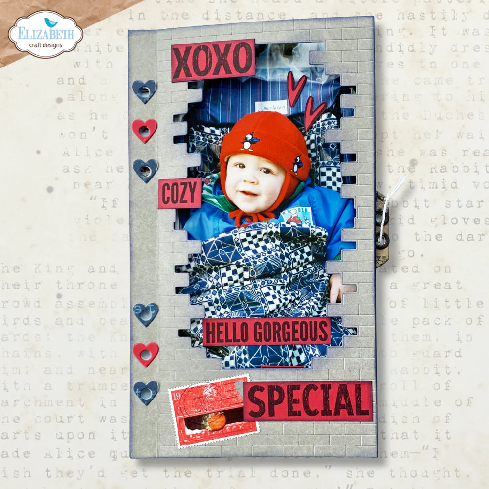 Elizabeth Craft Designs Brick Frame Metal Die Set