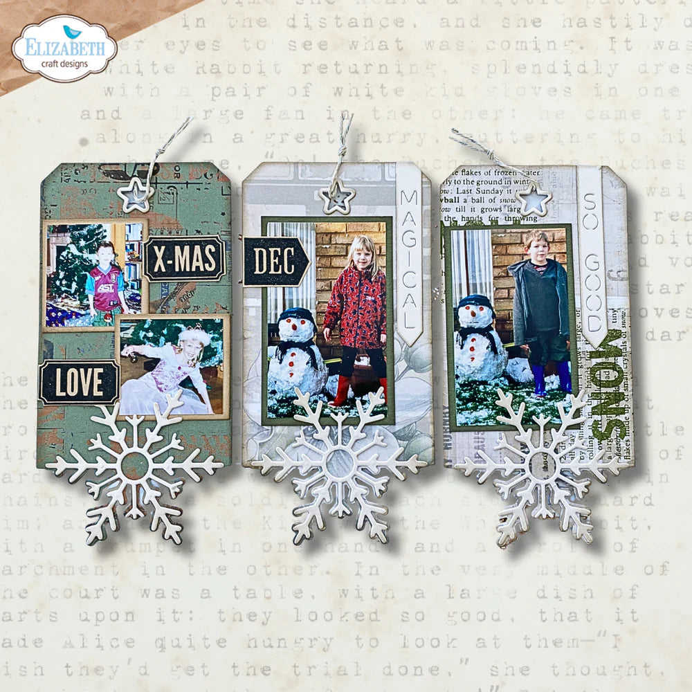 Elizabeth Craft Designs Winter Tags Metal Die Set