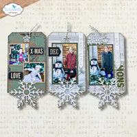 Elizabeth Craft Designs Winter Tags Metal Die Set