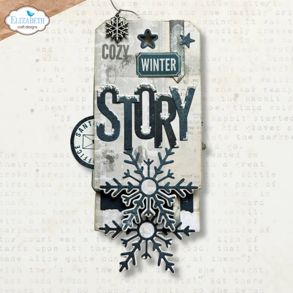 Elizabeth Craft Designs Winter Tags Metal Die Set