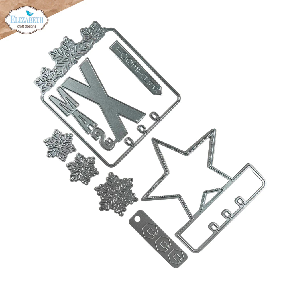 Elizabeth Craft Designs Wintercards Card Lab Metal Die Set