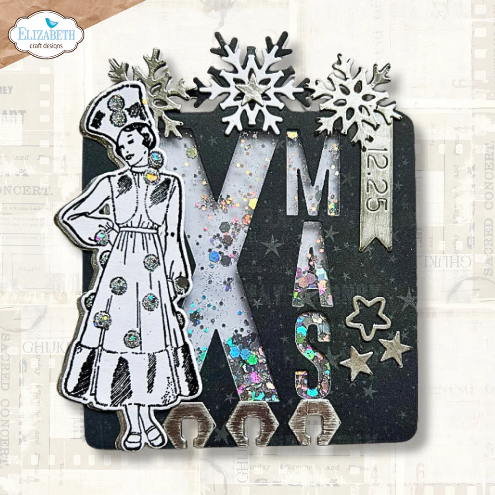 Elizabeth Craft Designs Wintercards Card Lab Metal Die Set