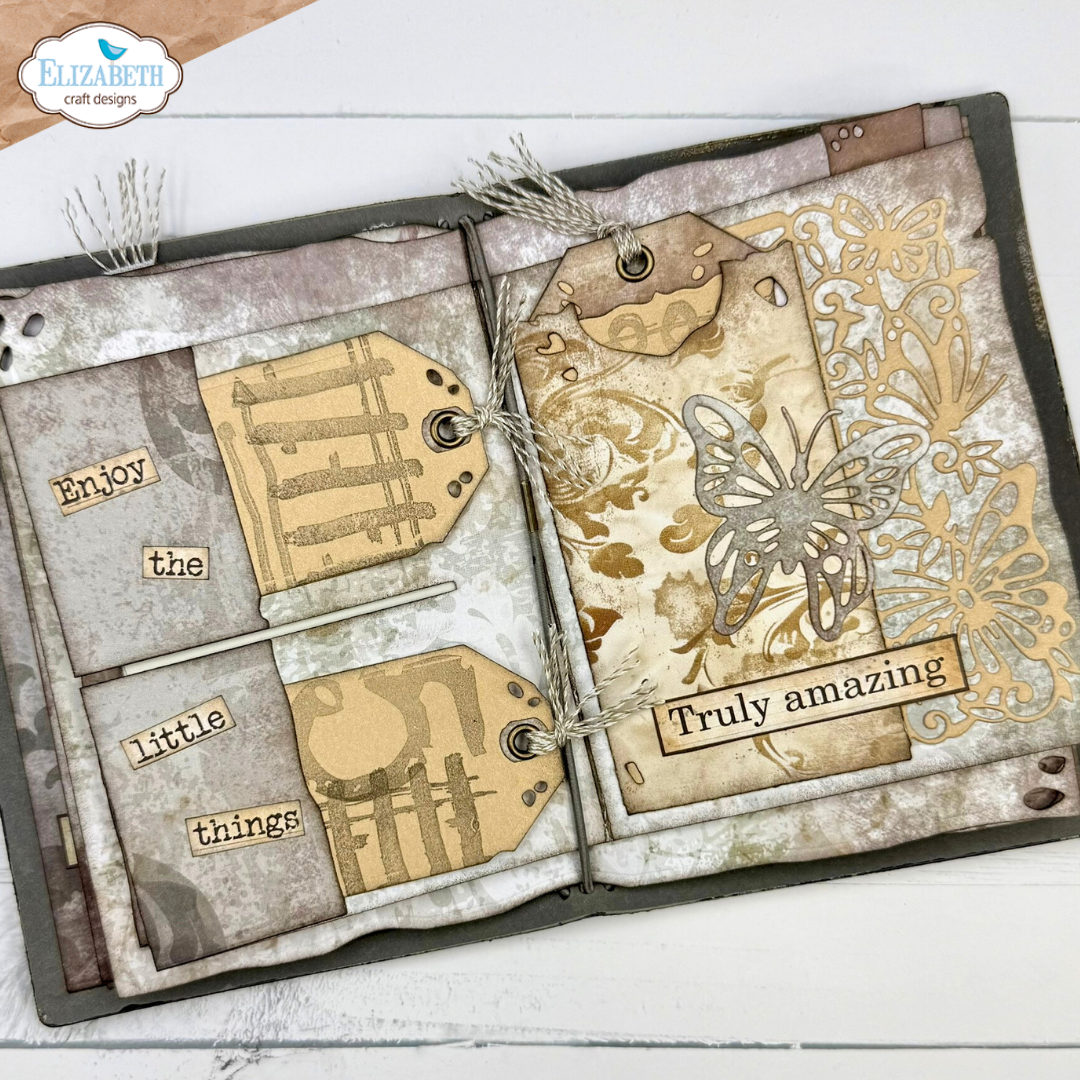 Elizabeth Craft Designs Split Tag Pocket Page Metal Die Set