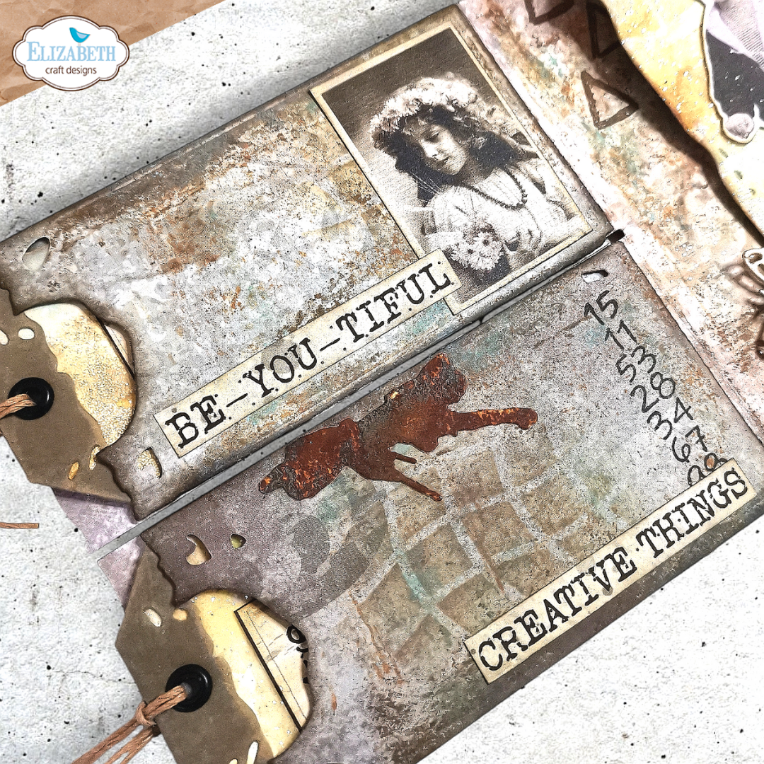 Elizabeth Craft Designs Split Tag Pocket Page Metal Die Set