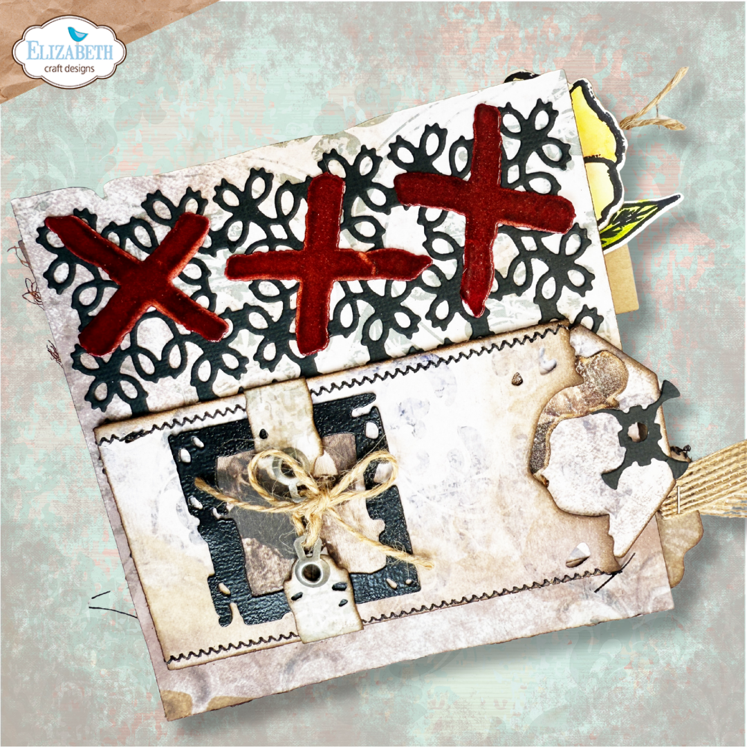 Elizabeth Craft Designs Split Tag Pocket Page Metal Die Set