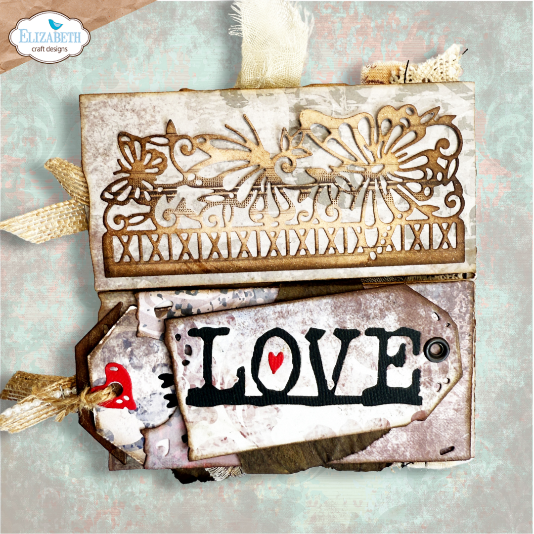 Elizabeth Craft Designs Split Tag Pocket Page Metal Die Set