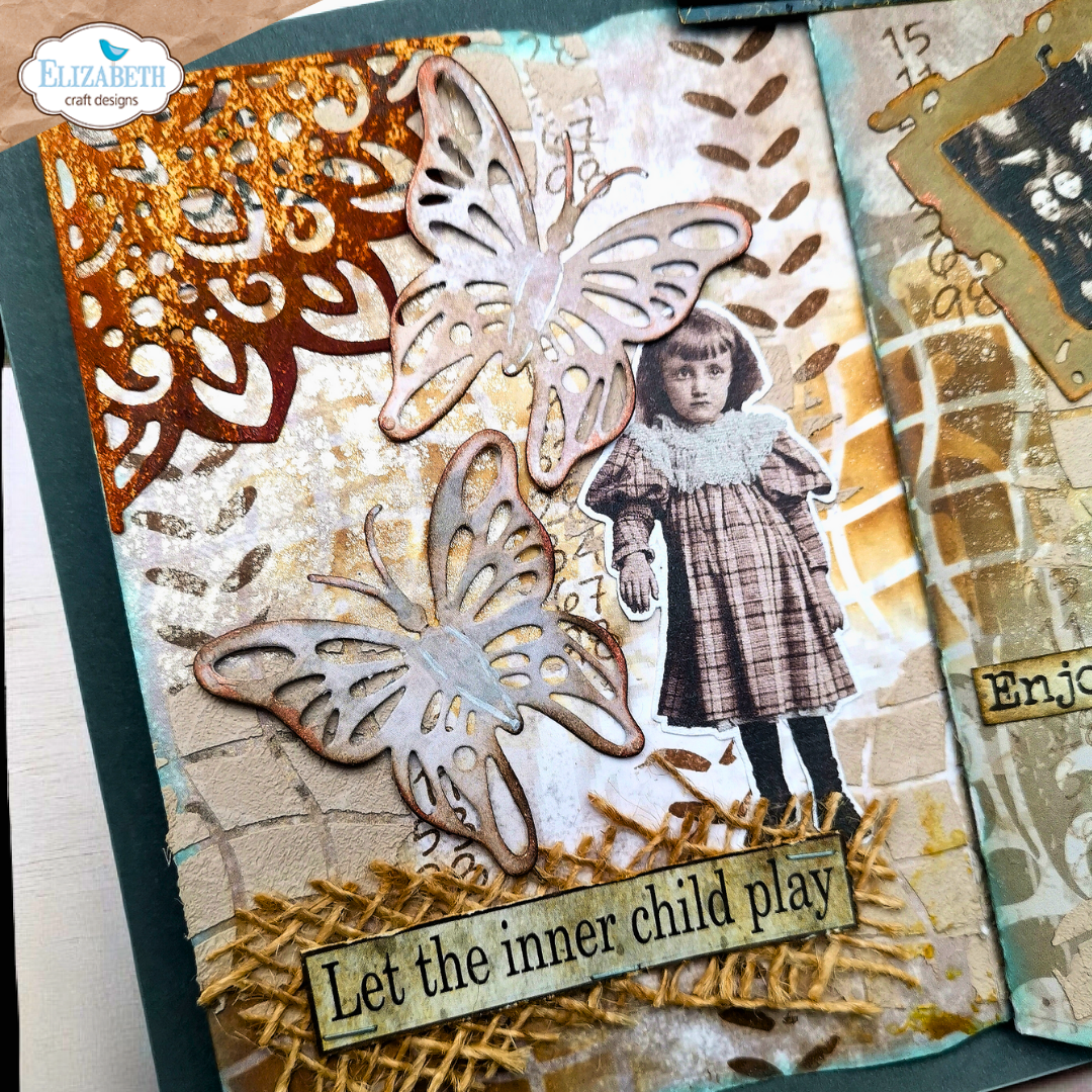 Elizabeth Craft Designs Split Tag Pocket Page Metal Die Set