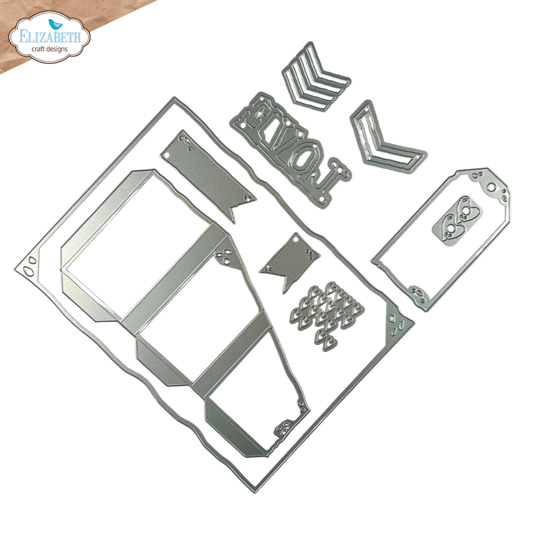 Elizabeth Craft Designs Tri-Fold Slider Pocket Metal Die Set