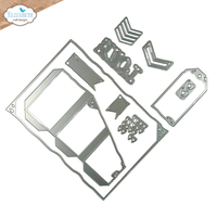 Elizabeth Craft Designs Tri-Fold Slider Pocket Metal Die Set