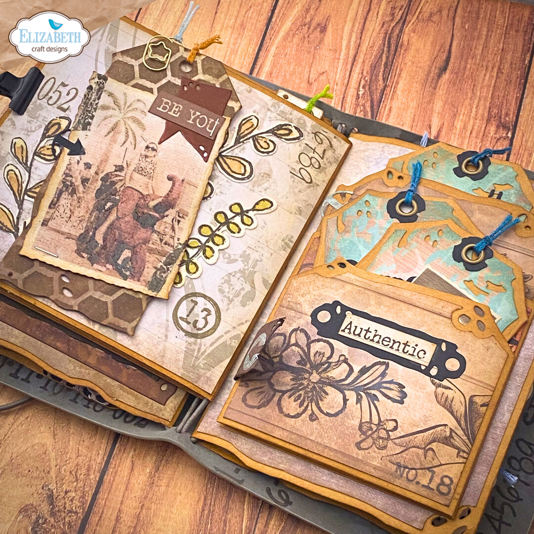 Elizabeth Craft Designs Tag Folding Trio Metal Die Set