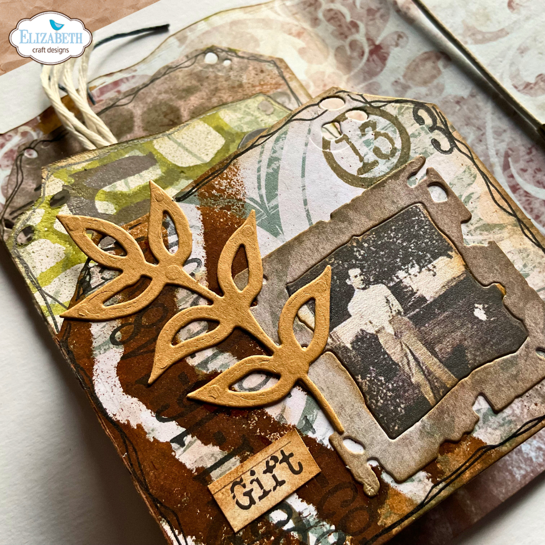 Elizabeth Craft Designs Tag Folding Trio Metal Die Set