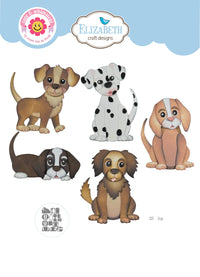 Elizabeth Craft Designs Dogs Metal Die Set