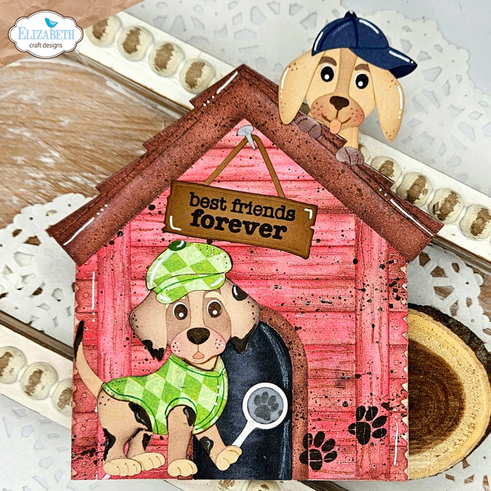 Elizabeth Craft Designs Dogs Metal Die Set
