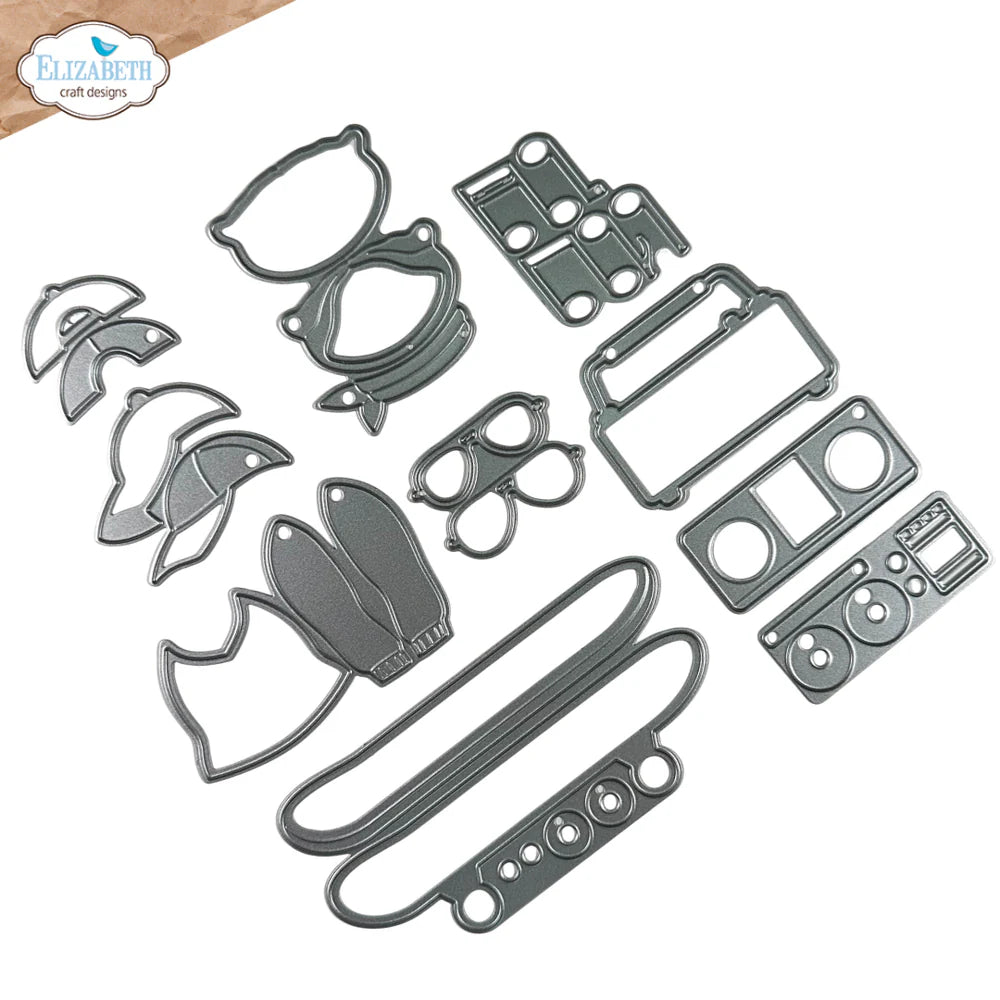 Elizabeth Craft Designs Skateboard Metal Die Set