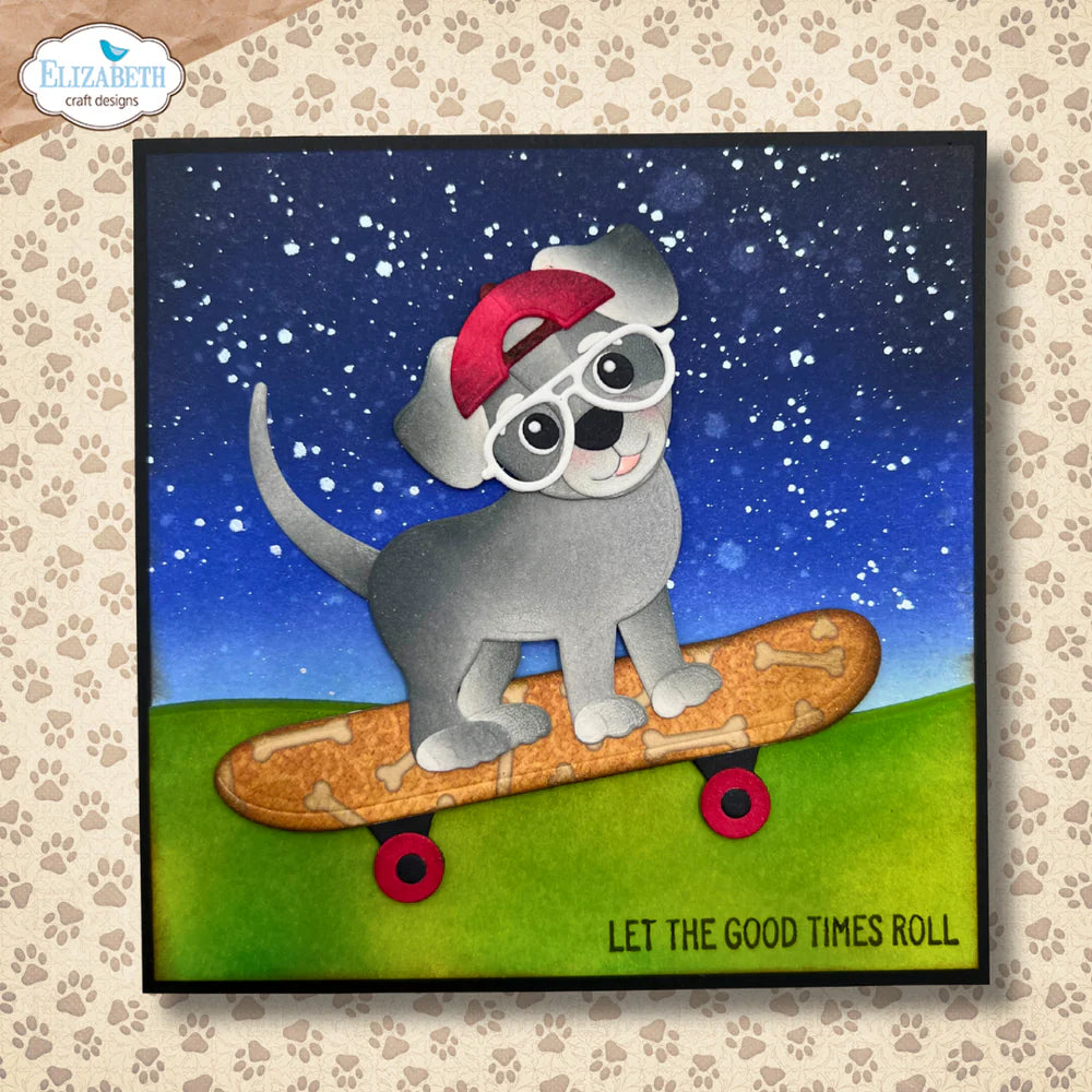 Elizabeth Craft Designs Skateboard Metal Die Set