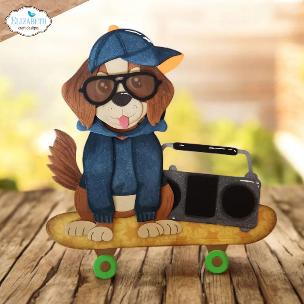 Elizabeth Craft Designs Skateboard Metal Die Set