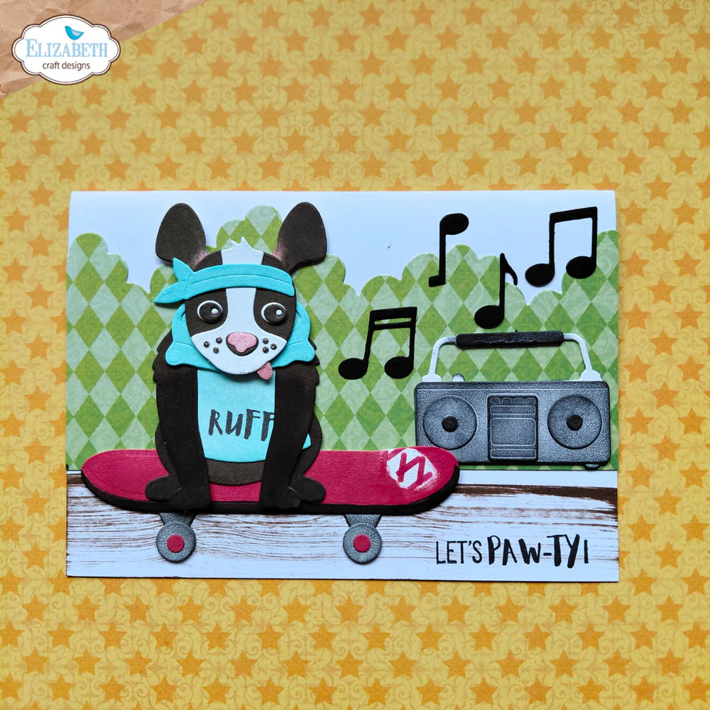 Elizabeth Craft Designs Skateboard Metal Die Set