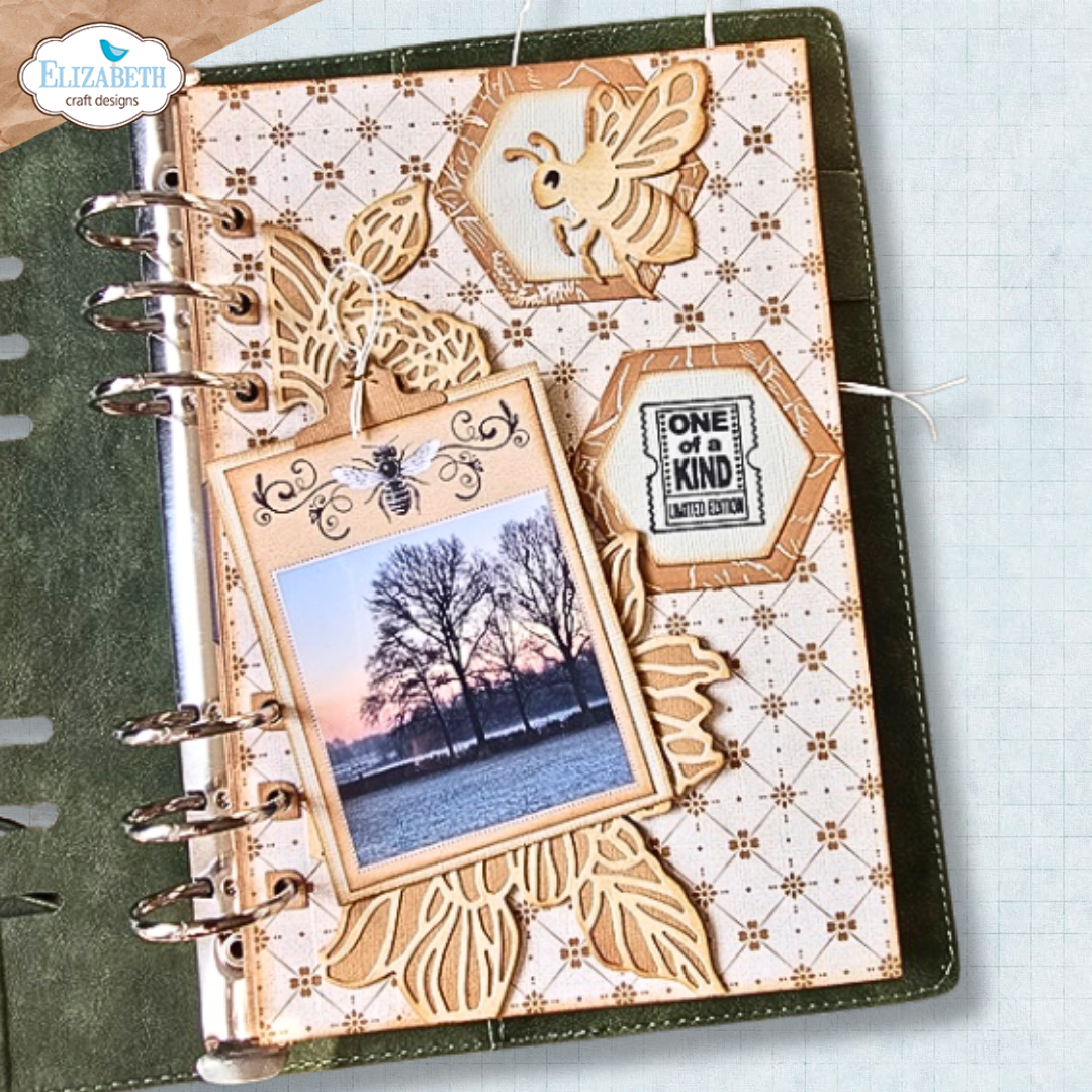 Elizabeth Craft Designs Bee and Flower Accents Metal Die Set