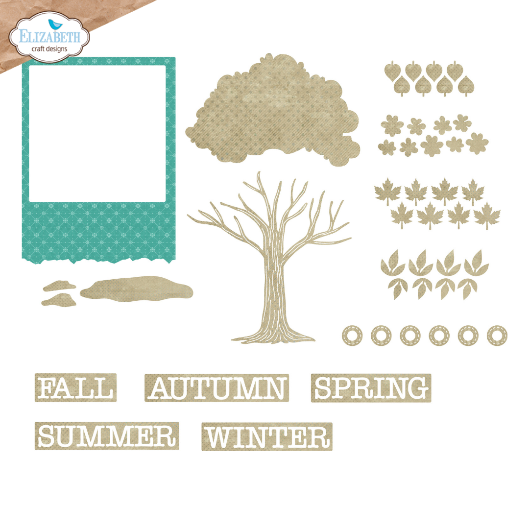 Elizabeth Craft Designs Seasonal Trees Metal Die Set