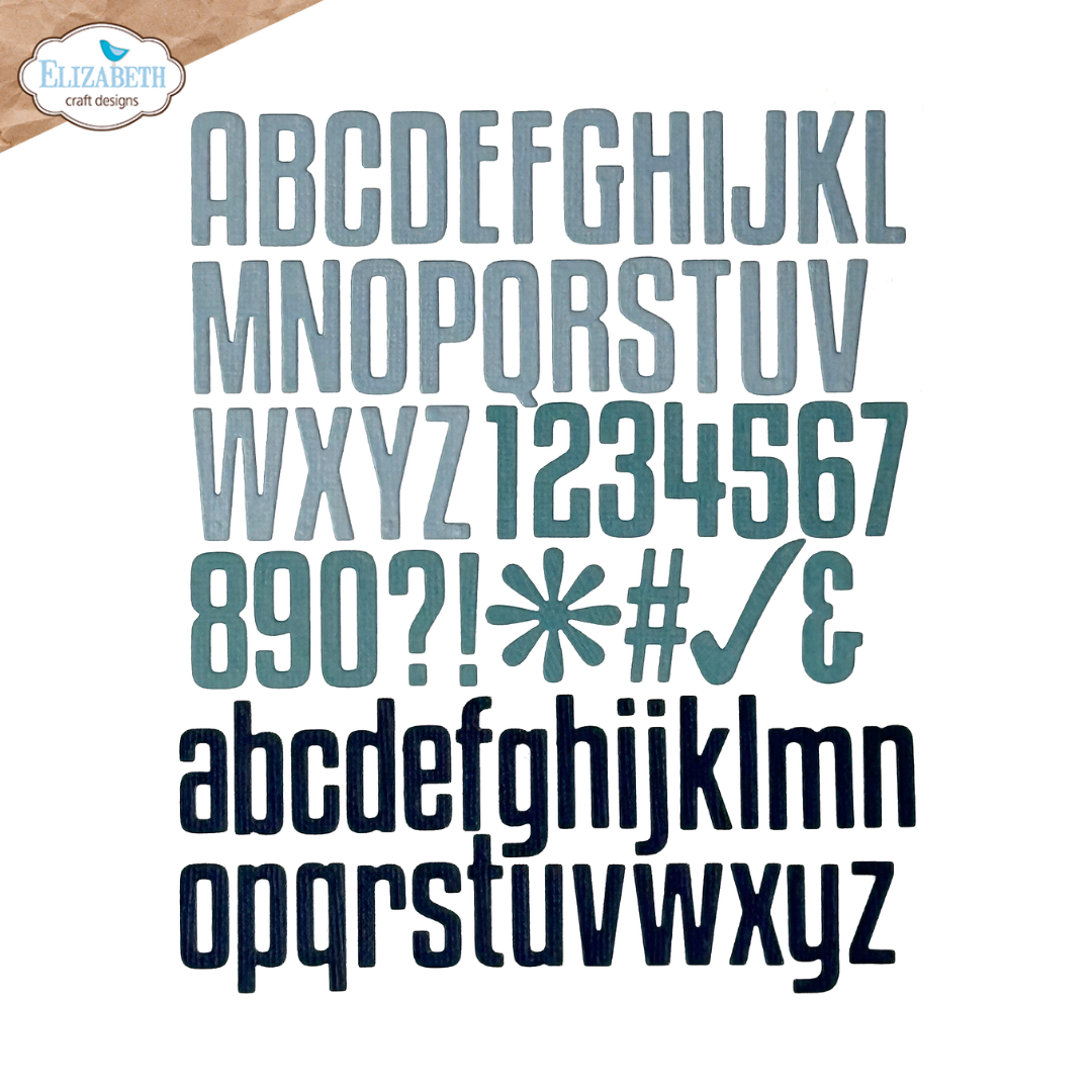 Elizabeth Craft Designs Tall & Bold Alphabet Metal Die Set