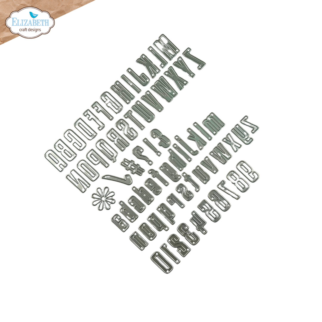 Elizabeth Craft Designs Tall & Bold Alphabet Metal Die Set