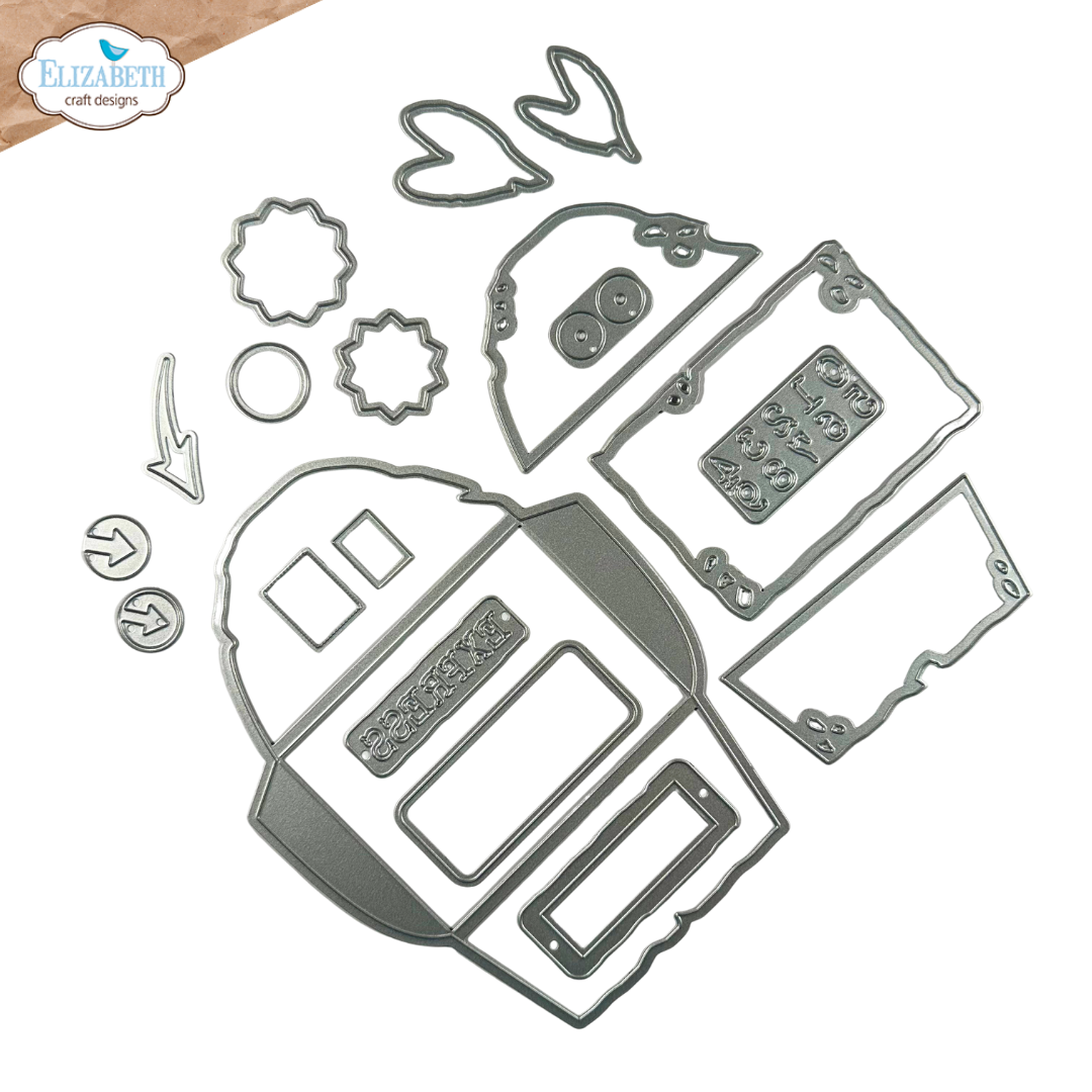 Elizabeth Craft Designs Grunge Envelope Metal Die Set