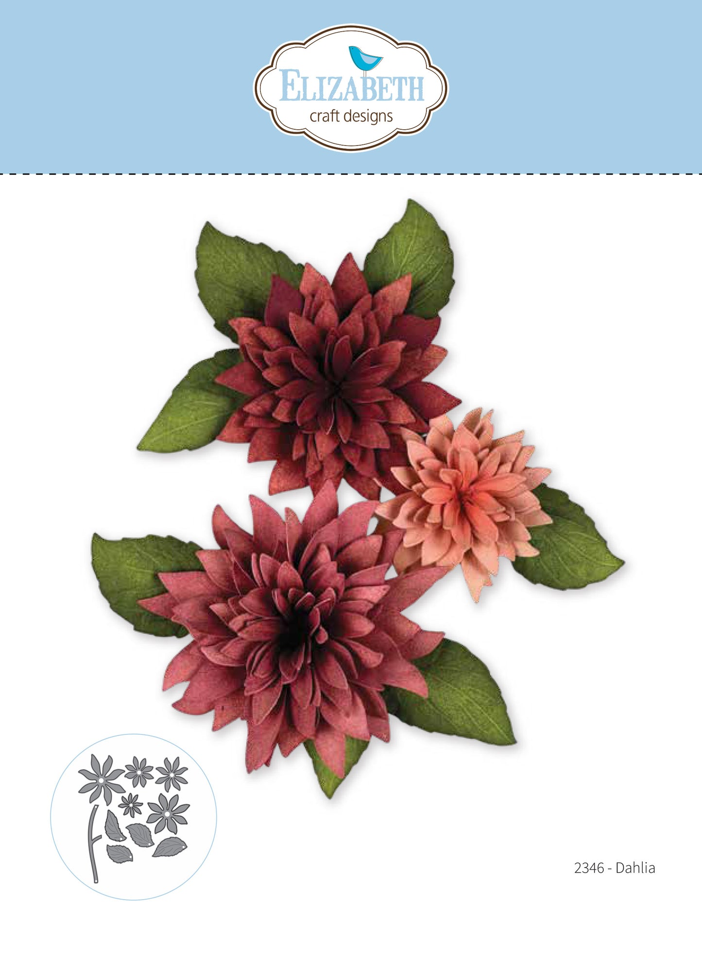 Elizabeth Craft Designs Dahlia Metal Die Set
