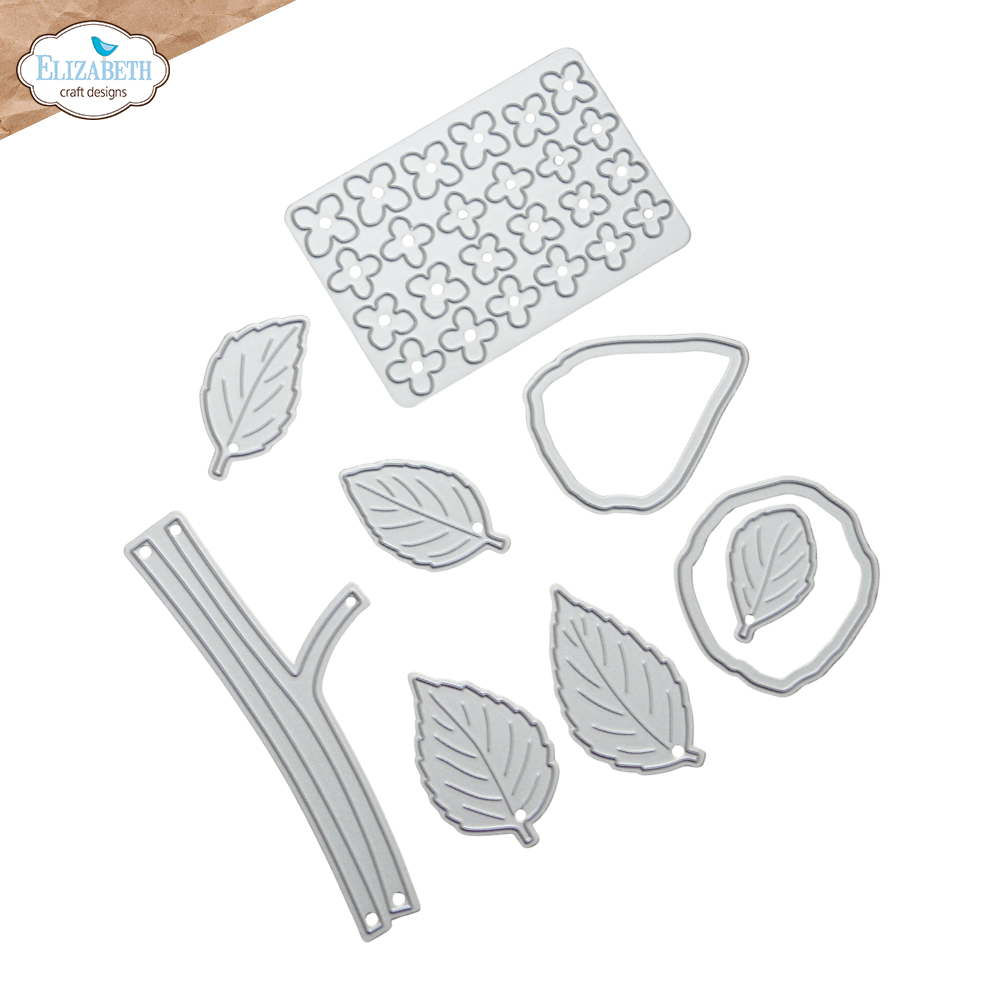 Elizabeth Craft Designs Panicle Hydrangea Metal Die Set