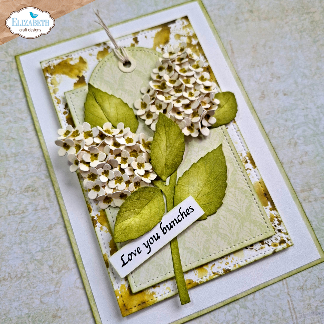 Elizabeth Craft Designs Panicle Hydrangea Metal Die Set